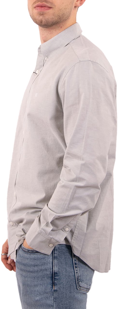 Calvin Klein Jeans LS Solid Oxford Classic Shirt Groen