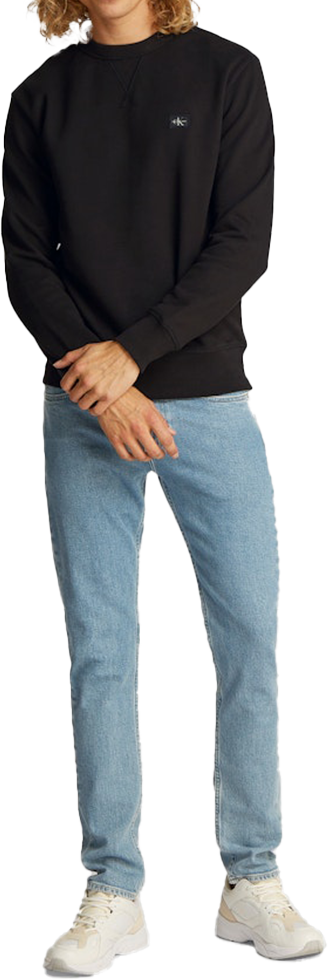 Calvin Klein Calvin Klein Jeans Woven Label Crew Neck Zwart