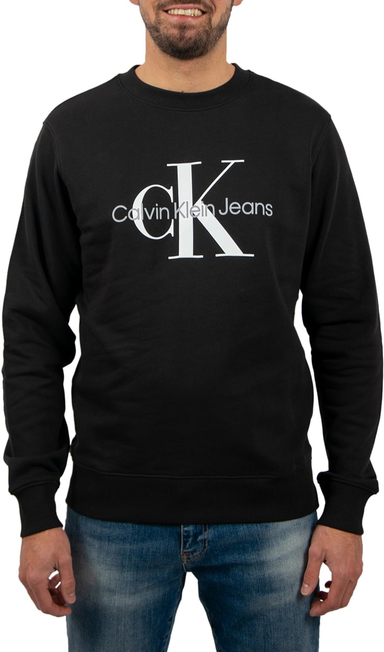Calvin Klein Calvin Klein Jeans Core Monologo Crewneck Zwart