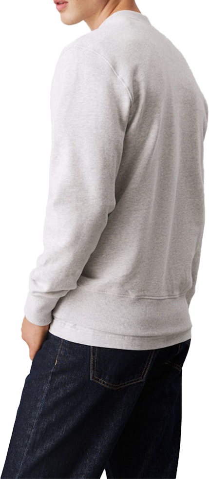 Calvin Klein Calvin Klein Jeans Chenille Monologo Crew Neck Grijs