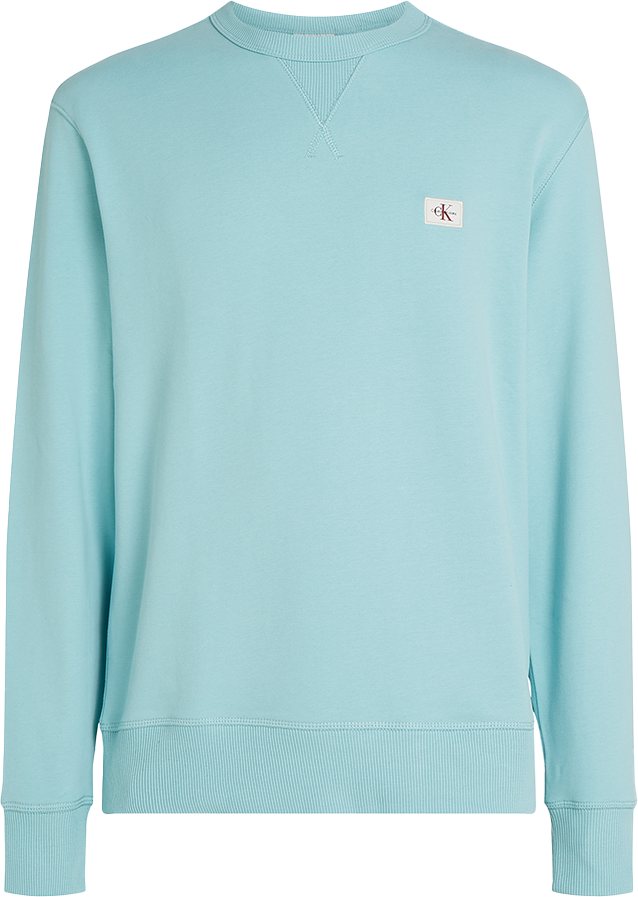 Calvin Klein Calvin Klein Jeans Woven Label Crew Neck Blauw