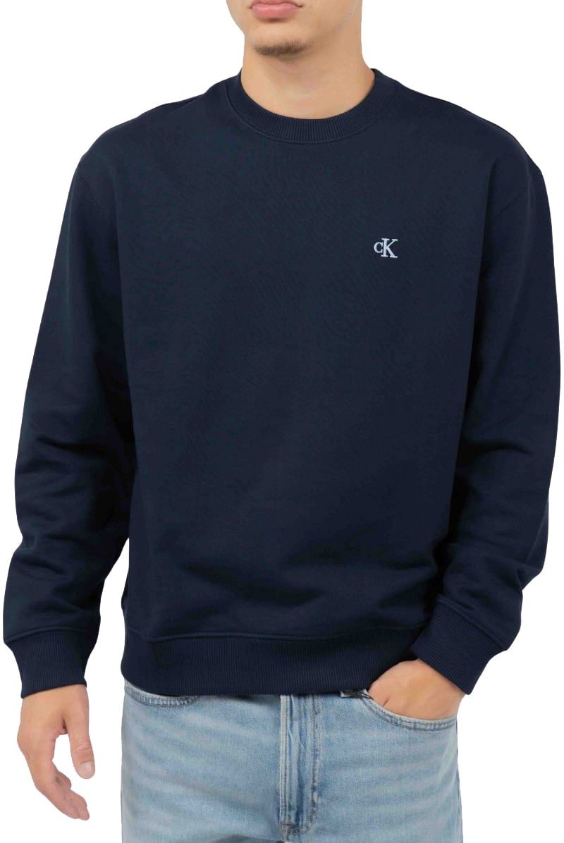 Calvin Klein 350 Terry Monogram Sweater Blauw