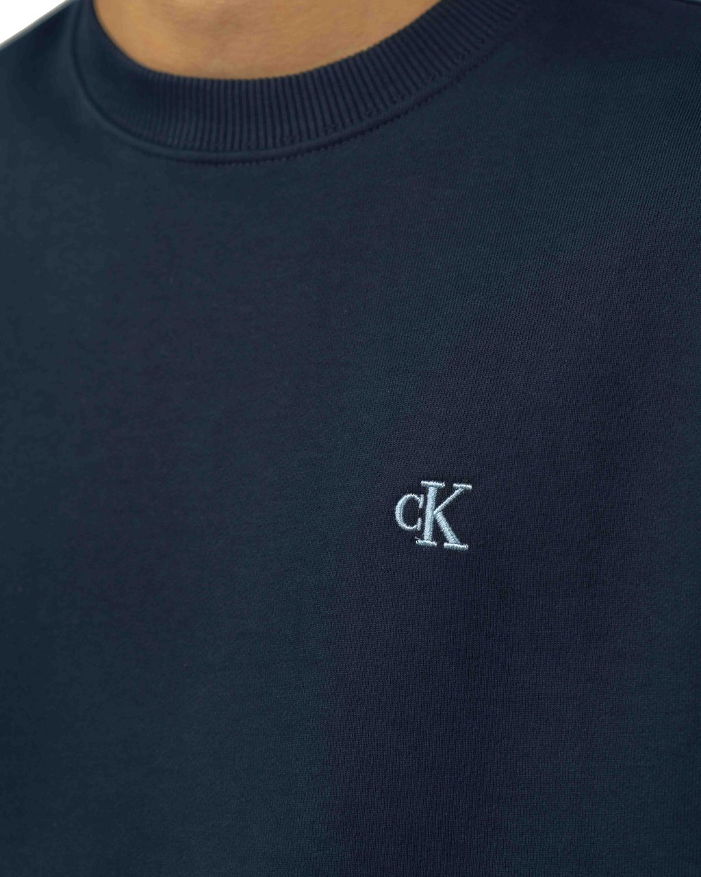 Calvin Klein 350 Terry Monogram Sweater Blauw