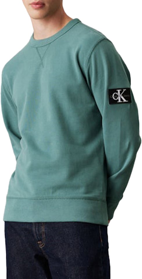 Calvin Klein Calvin Klein Jeans Badge Crew Neck Groen