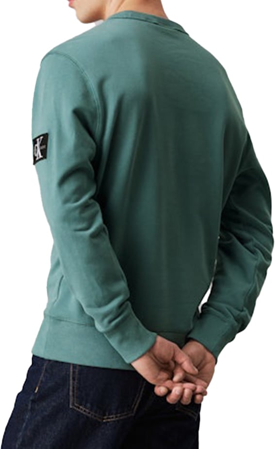 Calvin Klein Calvin Klein Jeans Badge Crew Neck Groen
