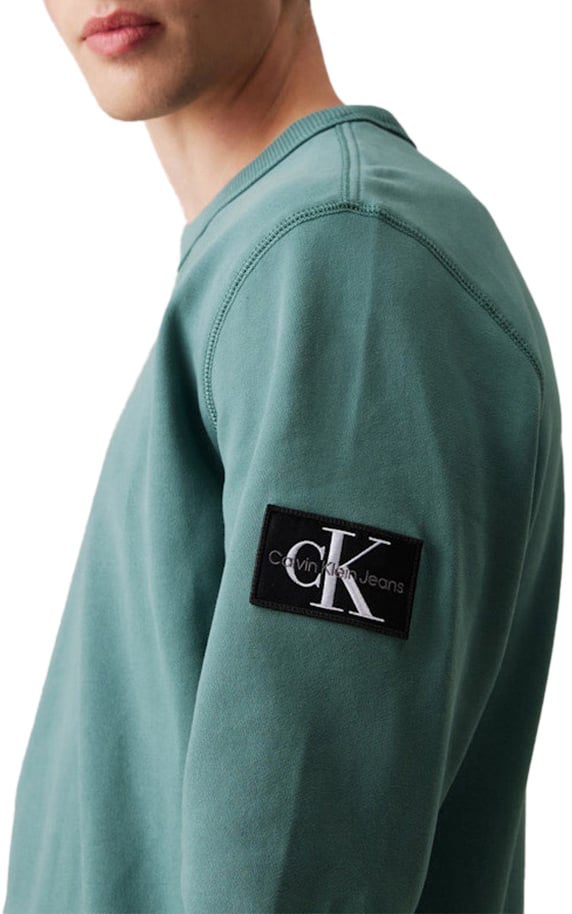 Calvin Klein Calvin Klein Jeans Badge Crew Neck Groen