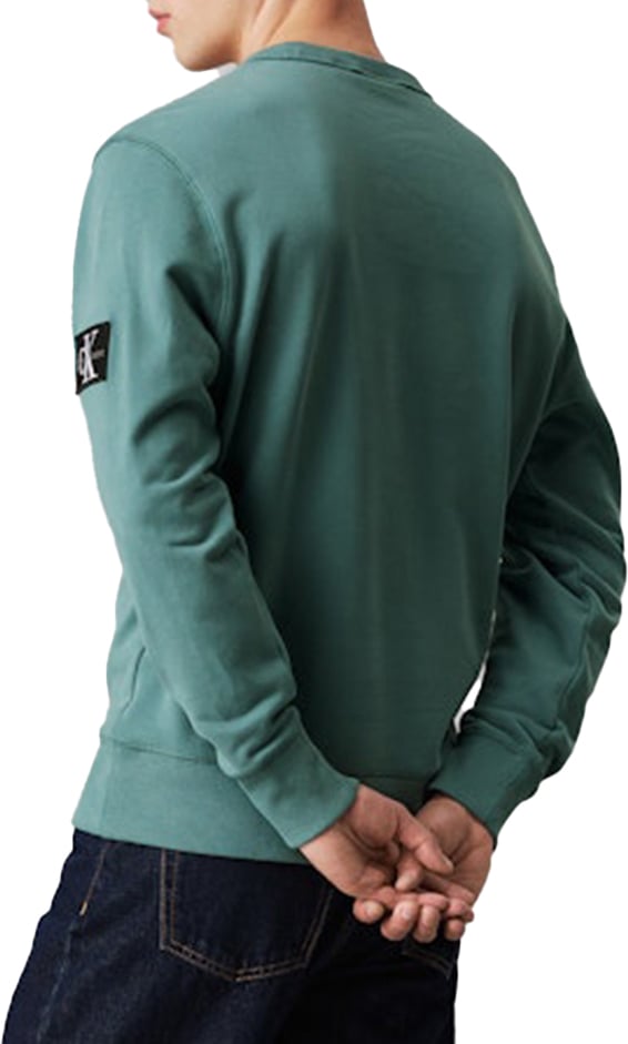 Calvin Klein Calvin Klein Jeans Badge Crew Neck Groen