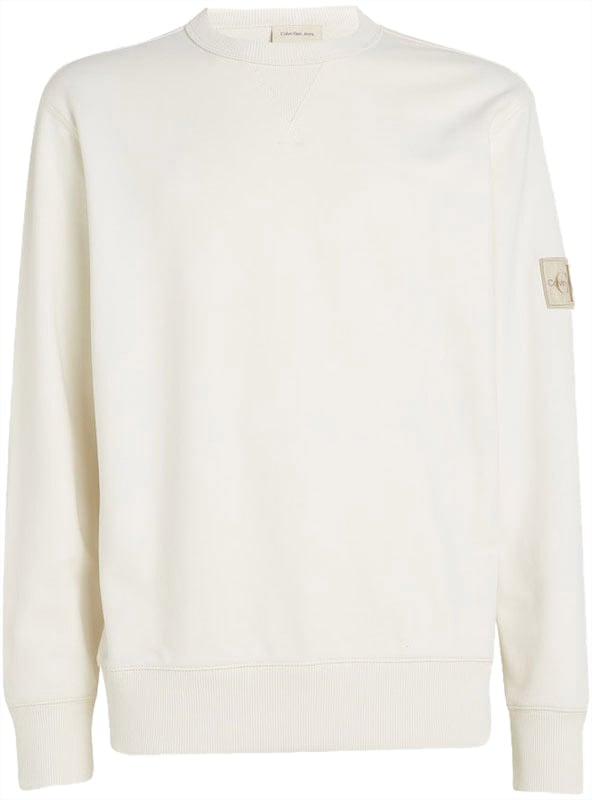 Calvin Klein Calvin Klein Jeans Badge Crew Neck Beige