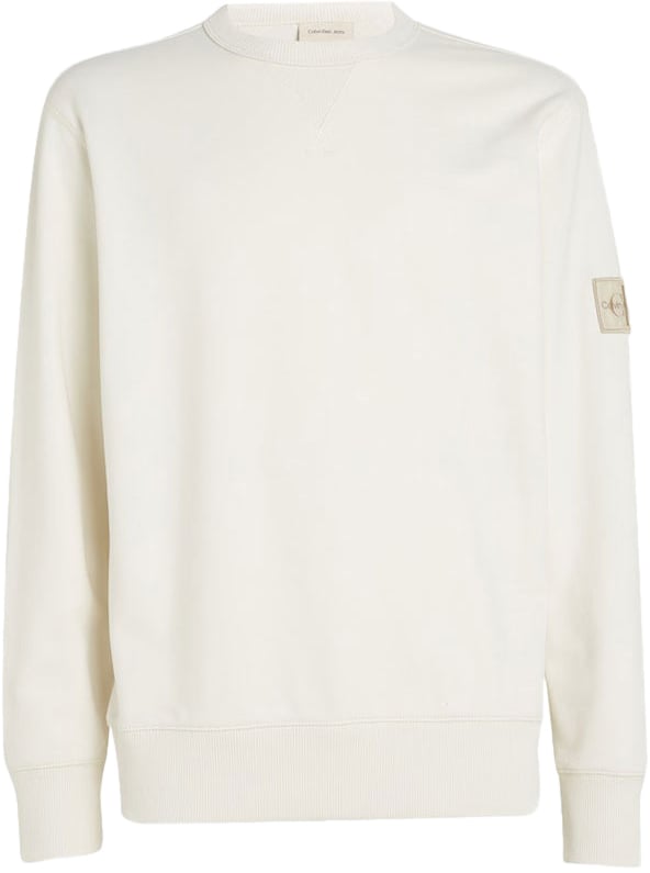 Calvin Klein Calvin Klein Jeans Badge Crew Neck Beige