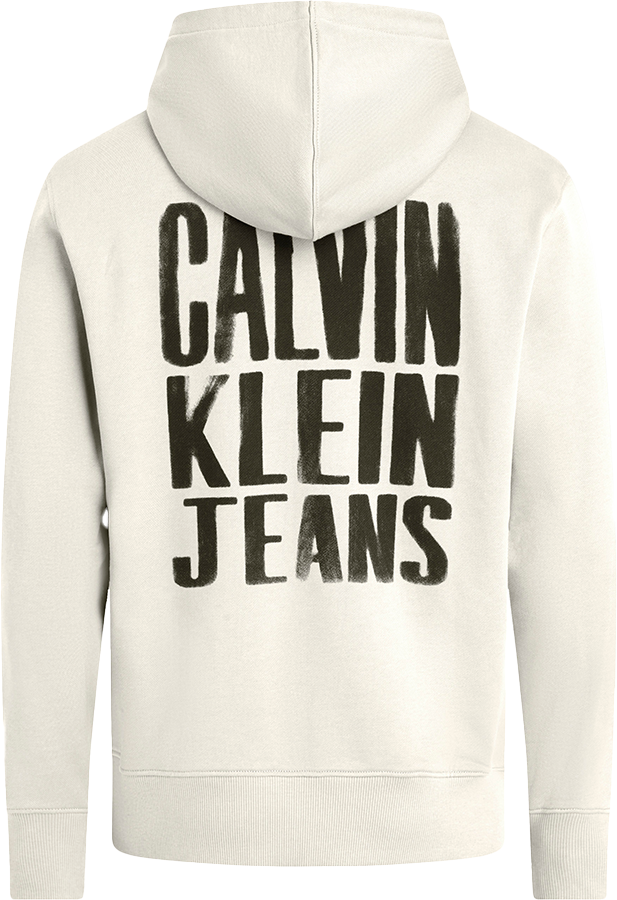 Calvin Klein Calvin Klein Jeans Painted Calvin Klein Hoodie Beige