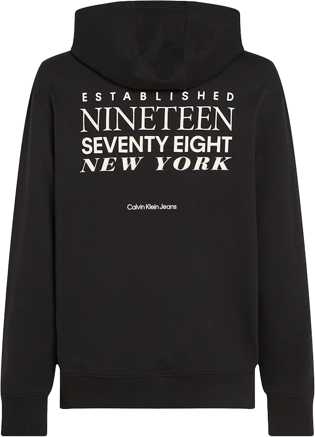 Calvin Klein Calvin Klein Jeans Typeface Graphic Hoodie Zwart