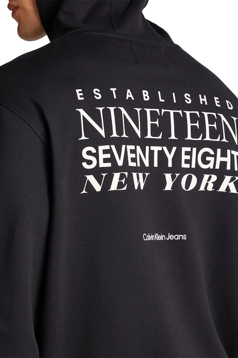 Calvin Klein Calvin Klein Jeans Typeface Graphic Hoodie Zwart