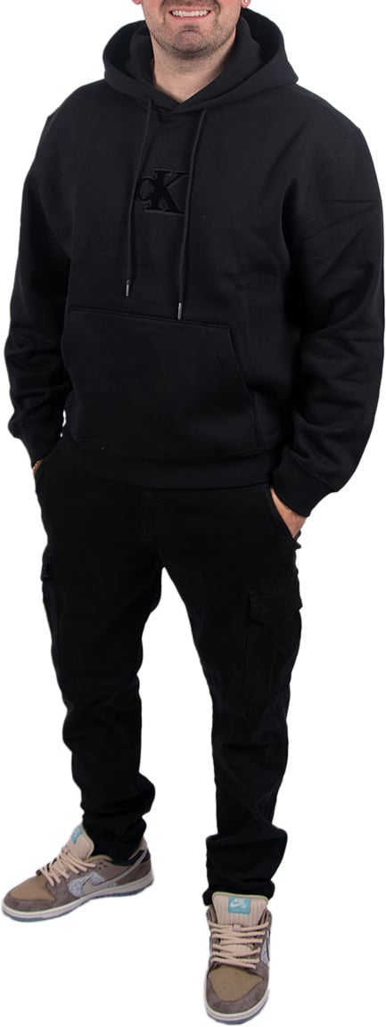 Calvin Klein Calvin Klein Jeans 350GSM Fleece Gift Giving Hoodie Zwart