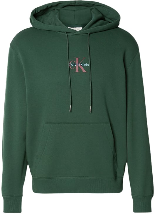 Calvin Klein Calvin Klein Jeans 350Terry Micro Monogram FZ Hoodi Groen