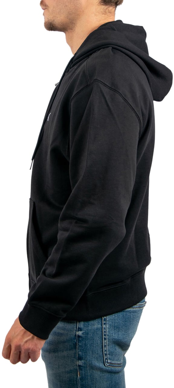 Calvin Klein Calvin Klein Jeans 350Terry Monogram FZ Hoodi Zwart