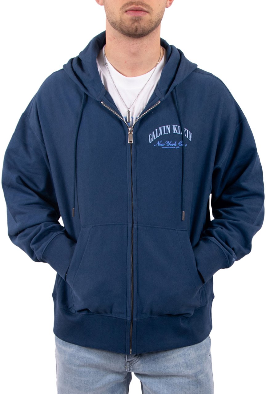 Calvin Klein Calvin Klein Jeans LS Premium Terry Calvin Collegiate Blauw