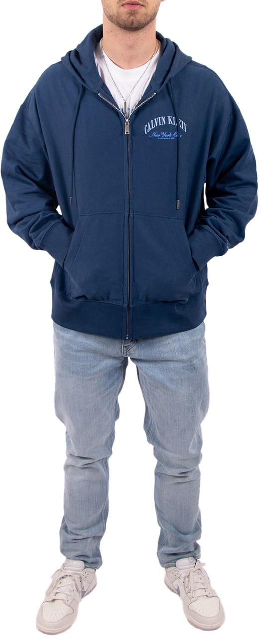 Calvin Klein Calvin Klein Jeans LS Premium Terry Calvin Collegiate Blauw