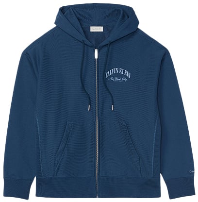 Calvin Klein Jeans LS Premium Terry Calvin Collegiate Blauw