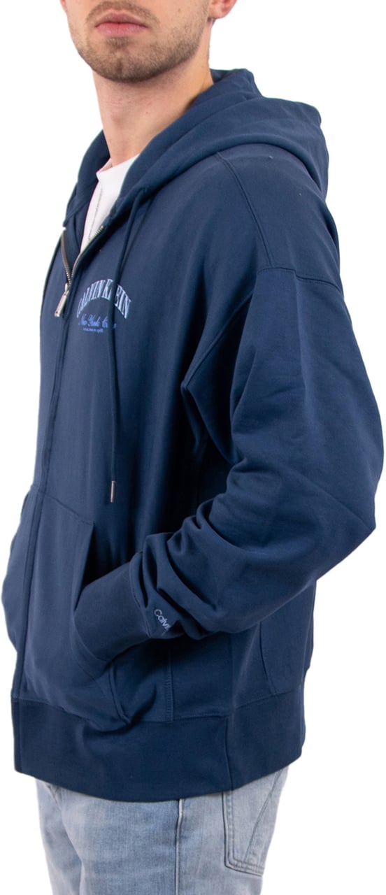 Calvin Klein Jeans LS Premium Terry Calvin Collegiate Blauw