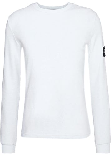 Calvin Klein Calvin Klein Jeans Badge Waffle LS Tee Wit
