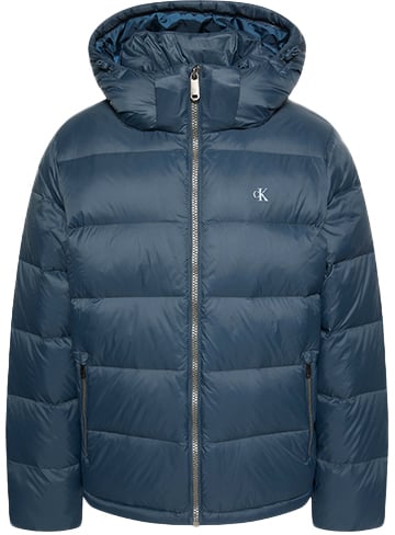 Calvin Klein Calvin Klein Jeans LS Nylon Zip Off Hood Down Puffe Blauw