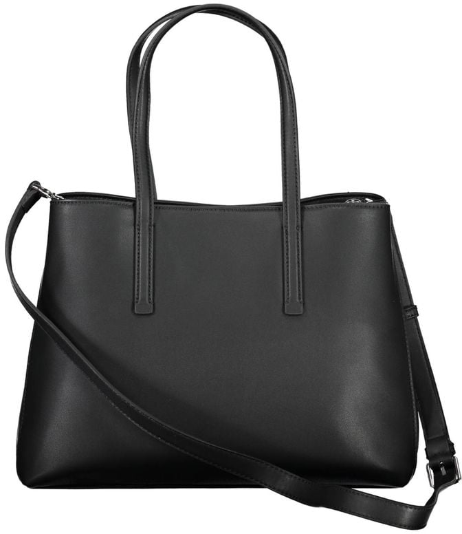 Calvin Klein Black Polyester Women Handbag Zwart