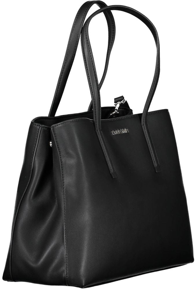 Calvin Klein Black Polyester Women Handbag Zwart