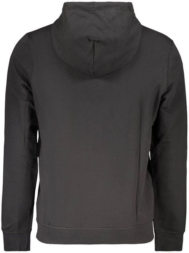 Calvin Klein Black Cotton Men Hoodie Zwart