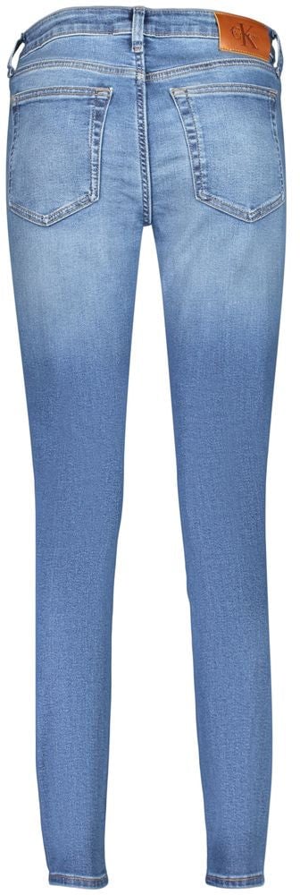 Calvin Klein Blue Cotton Women's Jean Blauw