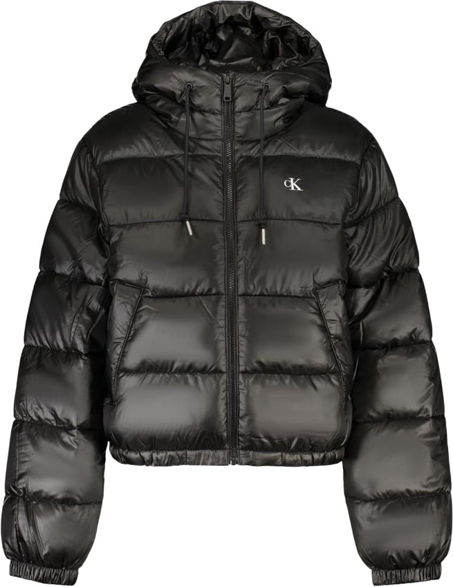 Calvin Klein Black Polyester Womens Jacket Zwart