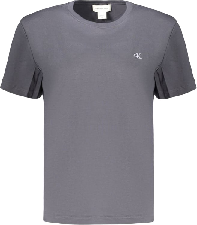 Calvin Klein Gray Cotton Women's T-Shirt Grijs