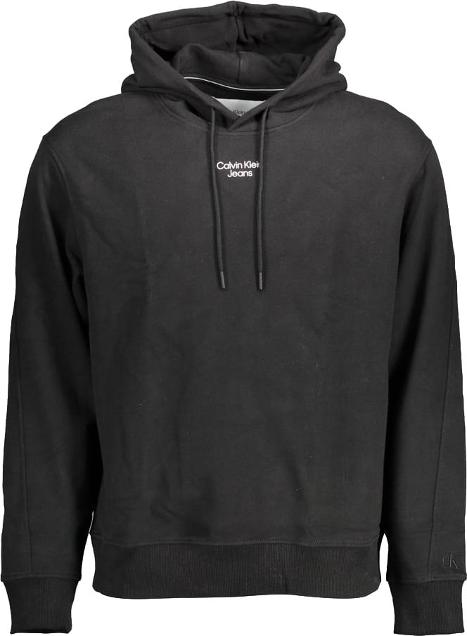 Calvin Klein Black Cotton Men Sweatshirt Zwart