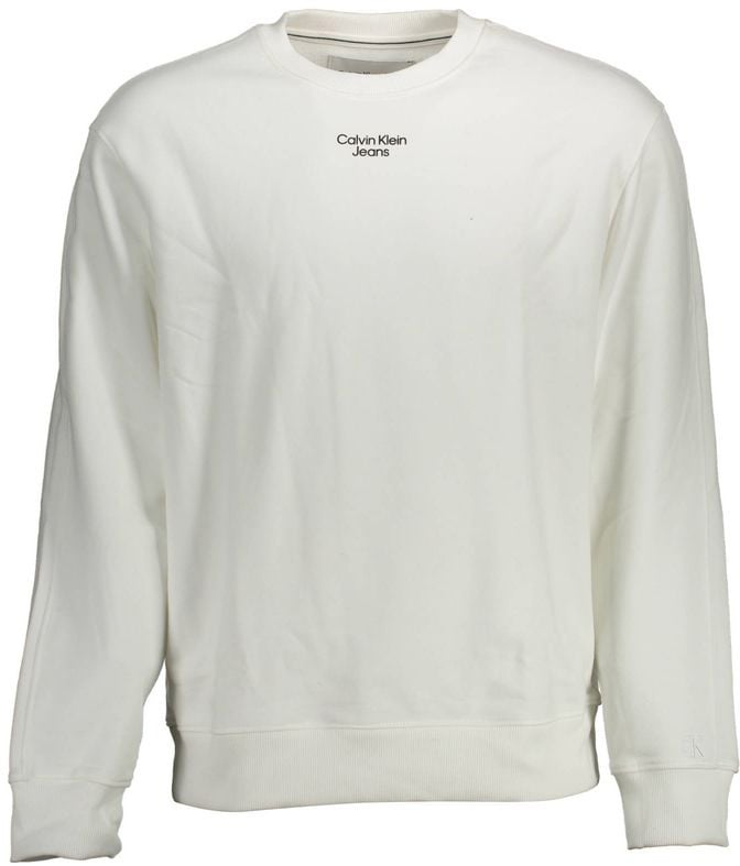 Calvin Klein Calvin Klein White Cotton Men Sweatshirt Wit