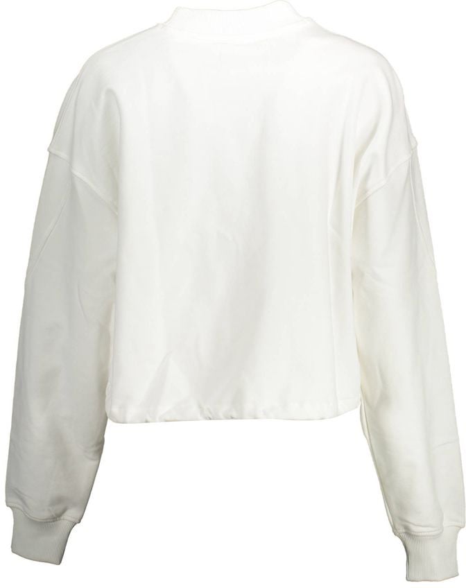 Calvin Klein Calvin Klein Bianco Cotton Woman Sweatshirt Wit