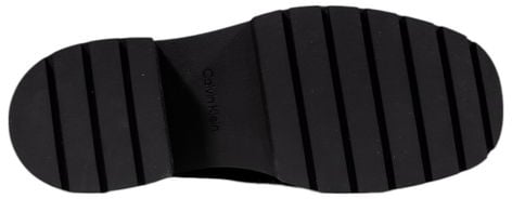 Calvin Klein Jeans Black Leather High Heel Pumps Zwart