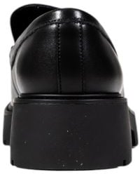Calvin Klein Jeans Black Leather High Heel Pumps Zwart