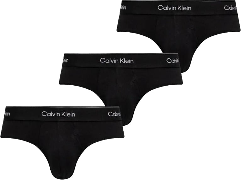 Calvin Klein Underwear Black Cotton Briefs Zwart
