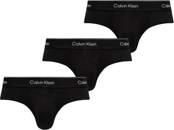 Calvin Klein Underwear Black Cotton Briefs Zwart