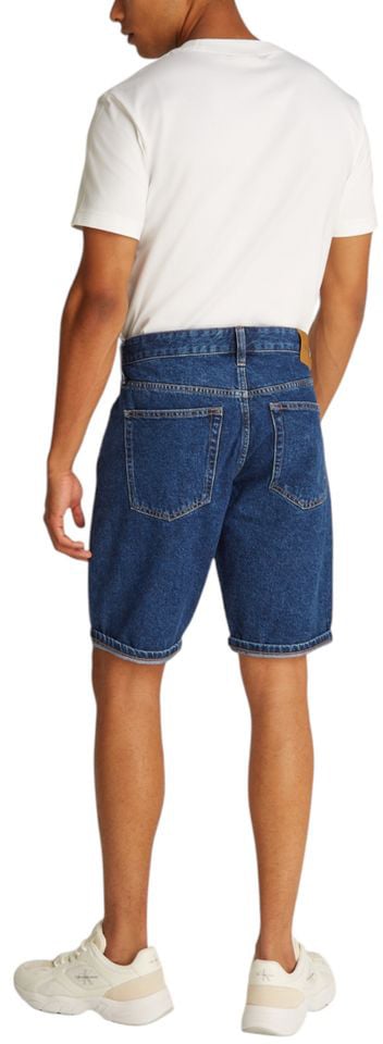 Calvin Klein Jeans Blue Cotton Bermuda Shorts Blauw