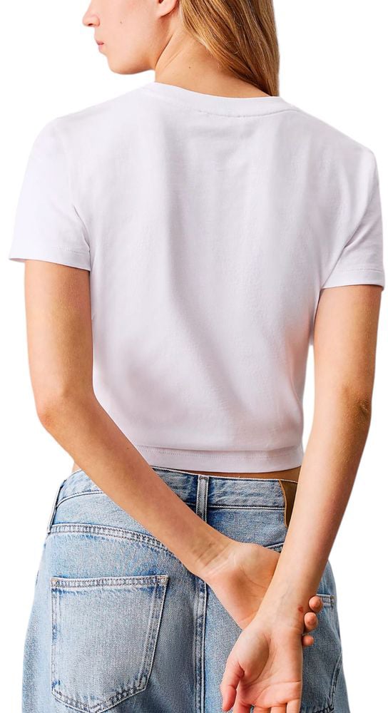 Calvin Klein Jeans White Recycled Cotton Sportswear Wit