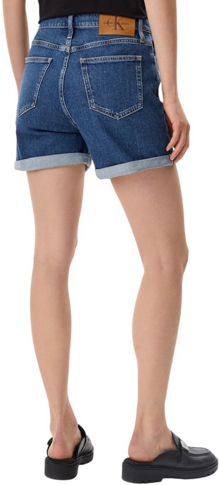 Calvin Klein Jeans Blue Cotton Shorts Blauw