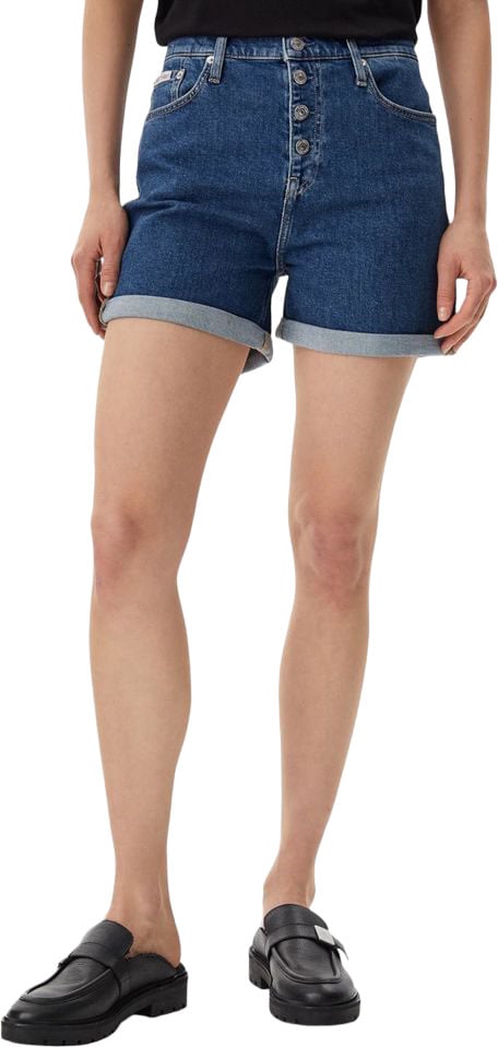 Calvin Klein Jeans Blue Cotton Shorts Blauw