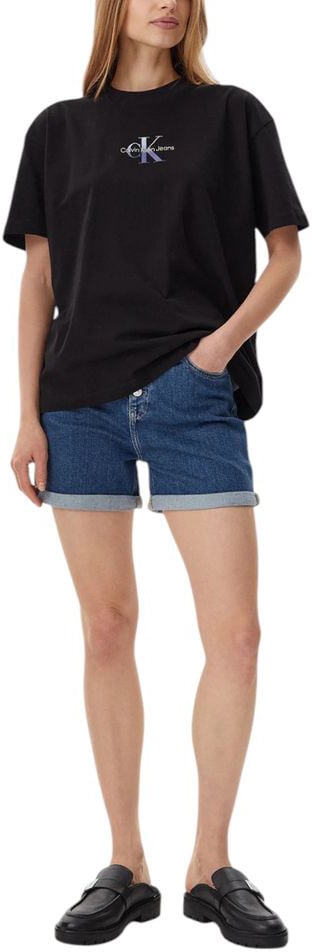 Calvin Klein Jeans Blue Cotton Shorts Blauw