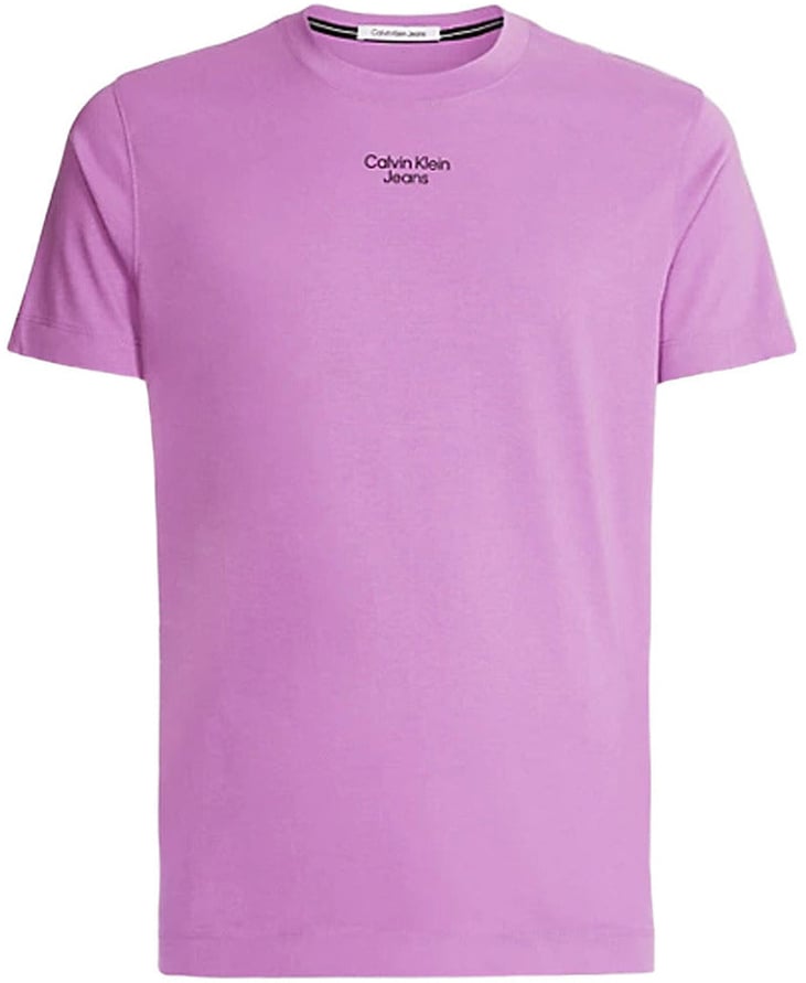 Calvin Klein Jeans Men T-Shirt Paars