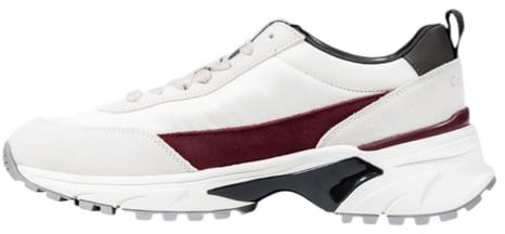 Calvin Klein Cream Suede Leather Chunky Sneakers Beige