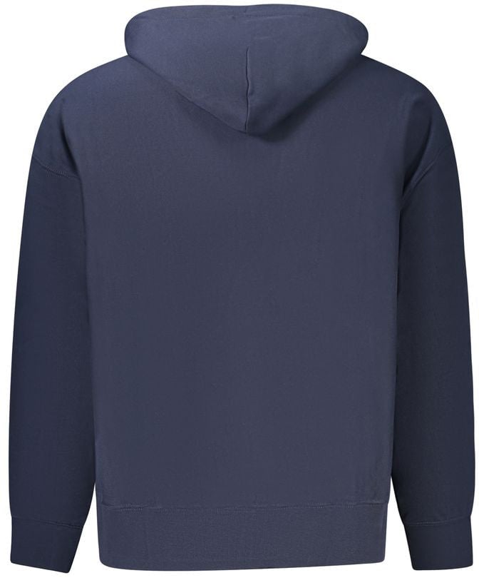 Calvin Klein Blue Cotton Men's Hoodie Blauw