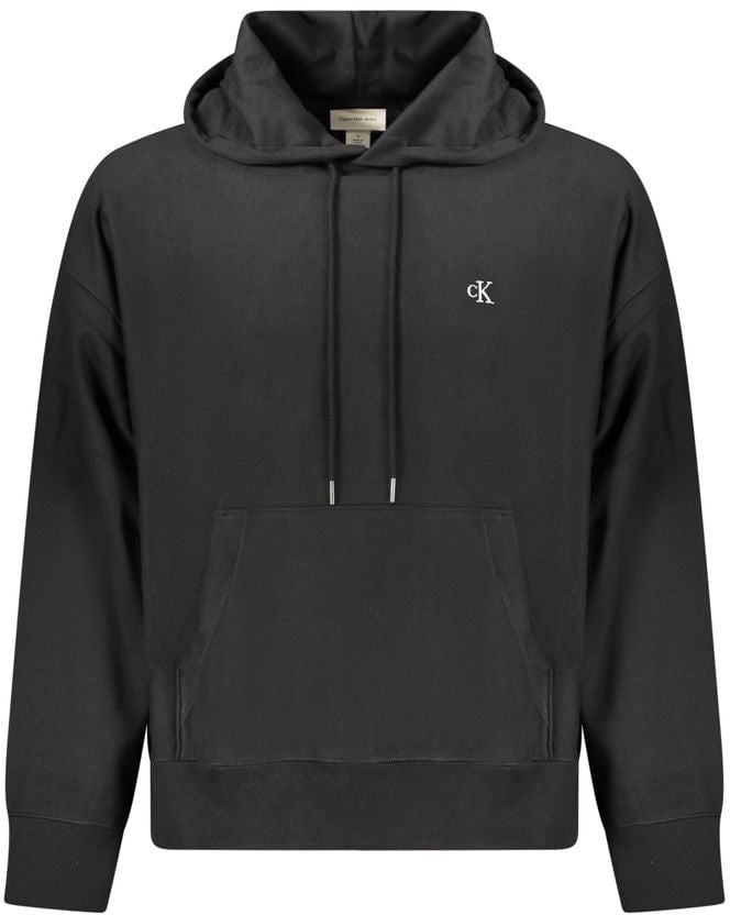 Calvin Klein Black Cotton Men Sweatshirt Zwart