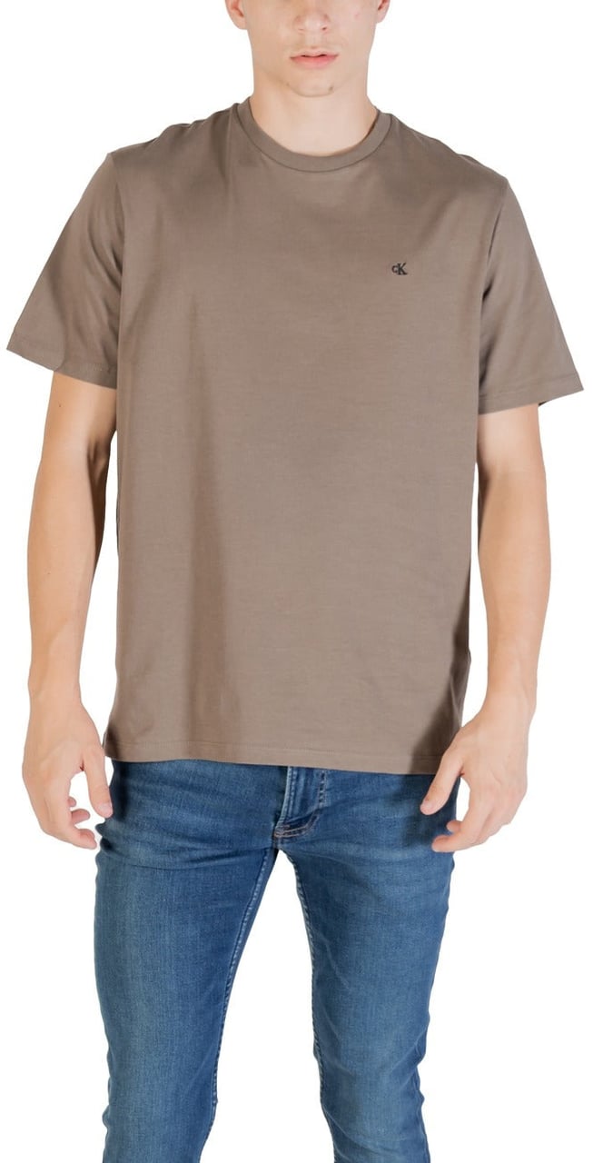 Calvin Klein Jeans Men T-Shirt Beige