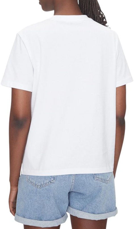 Calvin Klein Jeans White Cotton T-Shirt Wit