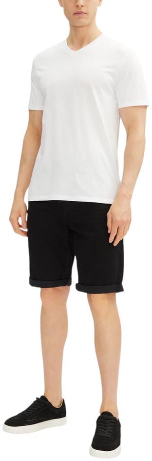 Calvin Klein Jeans Black Cotton Bermuda Shorts Zwart
